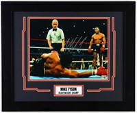 Autographed Mike Tyson Framed Photo Display