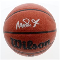 Autographed Magic Johnson NBA Basketball