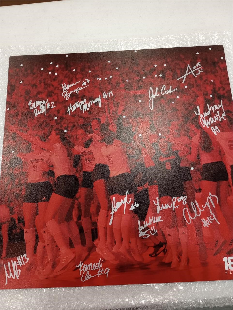 Signed Nebraska Huskers  Women's Volleyball Print