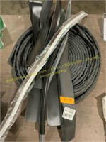 Rubber door sweep/bases, roll of foam