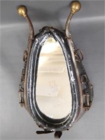 George Nelson Western leather steel saddle mirror