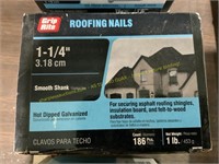 6pks grip rite 1 1/4" roofing nails