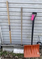 Metal and Plastic Snow Shovels, 48-56in
(Bidding