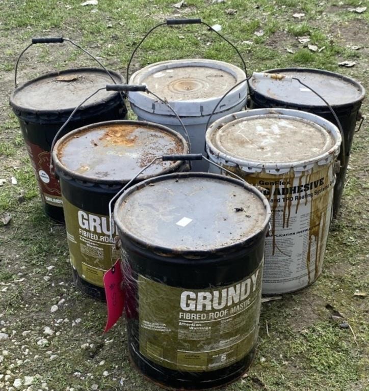 Grundy Fibred Roof Mastic, Grundy Flash Cement
