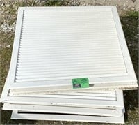 Metal Louvered Air Vents, 24x24in 
(Bidding 1x