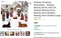 Outdoor Nativity Set for Yard 3 ft