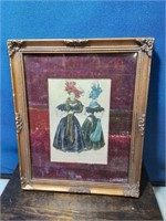 Victorian ladies framed advertising card 9 / 12