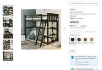 E7138  BHG Kane Twin Loft Bed Black