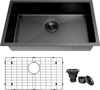 $200  Undermount Kitchen Sink 27 X 16  Black