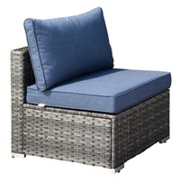 E7812 Set of 2 Armless Wicker Chairs
