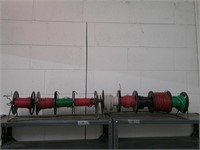 partial spools of 12 awg with racks
