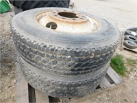 WANLI 285/75R 24.5 TIRES AND RIMS