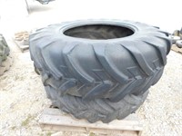 PAIR 16.9R30 TRACTOR TIRES