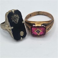 Vintage Masonic Rings