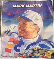 Mark Martin Poster- Autographed