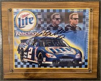 Autographed Rusty Wallace Plaque