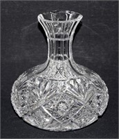 Vintage Crystal Decanter / Vase 7"