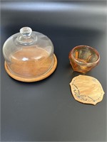 2 pcs. Chesse  Cover. Small Condiment Dish with