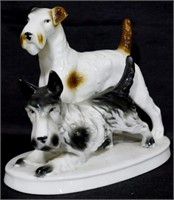 C S signed terrier dog figurine, 5.5"