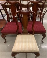 Set Of (3) Cherry Dining Chairs