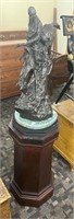 Bronze Remington Statue (On Wooden Stand)