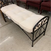 Modern Metal Bedroom Bench (W/ Cushion)