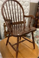 Modern Cherry Windsor Arm Chair