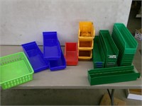 green, yellow, blue, red trays