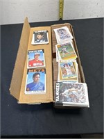 BOX FULL OF BASEBALL CARDS
