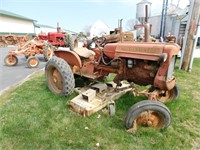 AC D10 TRACTOR WITH BELLY MOWER