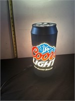 COORS LIGHT BEER CAN LIGHT SUPER COOL