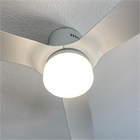 $200  SMAAIR 52 Inch Smart Ceiling Fan  LED  White