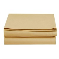1500 Thread Count 1-Piece Fitted Sheet, King, Gold