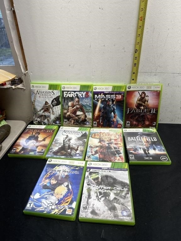LOT OF 10 XBOX 360 GAMES