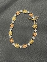14k gold turtle bracelet