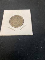 1858 Quarter Dollar, Seated Liberty