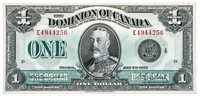 Dominion of Canada 1923 One DollarBlack Seal