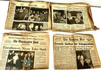QTY 4 Old Newspapers from Jan 1957