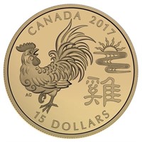 Pure Silver Lunar Lotus Coin -Year of the Rooster