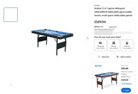 B9869  Andoer 3 in 1 Game Table Pool  Table Tenn