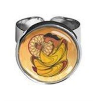 "Maxine Noel" Artist -Dome Style Glass Ring " D