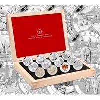 2013 $10 O Canada Series: Pure Silver Set with 12