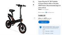 FM7409   14 36V Foldable Compact Electric Bike