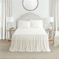3-Piece Bedspread Set, Ivory, King