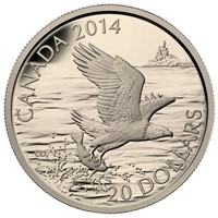2014 $20 Bald Eagle - Pure Silver Coin
