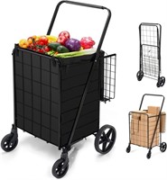 B785 Folding Shopping Cart with Wheels 360