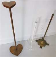 Display Pedestals: Wood, Metal & Brass