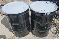 2 55 gallon metal drums
