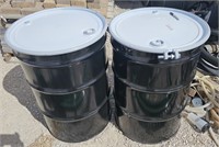 2 55 gallon metal drums