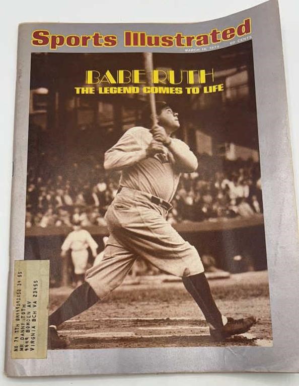 Sports Illustrated March 18 1974 Babe Ruth